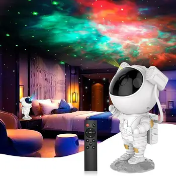 Нов проектор астронавти за детска спални, прожектор за нощно осветление Звездна Галактика, Звездни нощни лампи за Проектори играчки за момичета и момчета Изображение