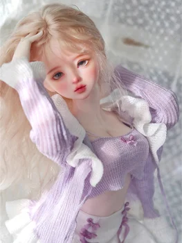 Облекло за кукли BJD за 1/4 MSD Жилетка MDD Кукли Sweet Sling Culotte Чорапи Костюм и Аксесоари за кукольной Дрехи Изображение