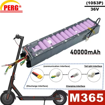Оригинална литиево-йонна батерия M360 36V, 10s3p, 36V, 40ah, вграден BMS, подходящ за електрически превозни средства m365 parallel Изображение