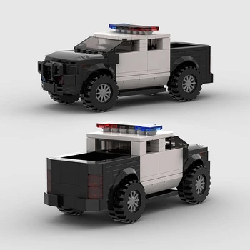 Полицейски коли, за да се намеси на града, камион MOC, Полицай от специалните сили, Строителни блокчета, Комплекти Шампиони на скоростта на Състезателна модел, електроуреди, детски играчки Изображение