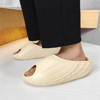 Сандали Yezzy Slide Cloud /Женски Мъжки Чехли-възглавници от мека дебела Подметка, вътрешни и външни Обувки-лодка на Международна марка Zapatos Изображение